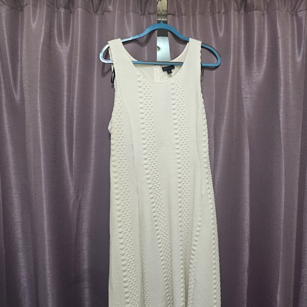 Worthington Textured Cream Midi Dress